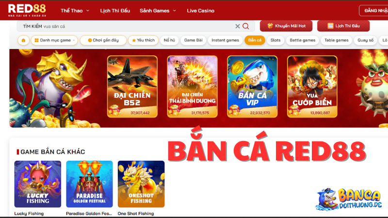 Ưu đãi của bắn cá Red88